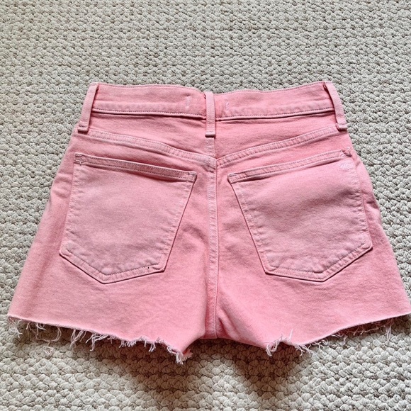 Madewell The Perfect Jean Short Pink Mom Jean Shorts Size 24 Pink Do Well Denim - Picture 3 of 6